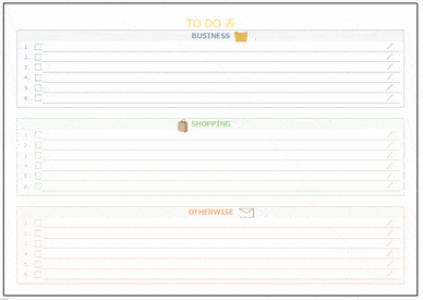 Excelで作成したTODO表